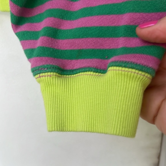 Free People Classic Striped Oversized Crewnexk size small - Picture 5 of 5